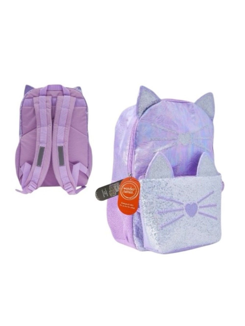 Wonder Nation Lavender Cat Backpack